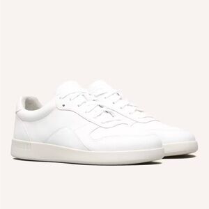 Everlane court white leather tennis shoes